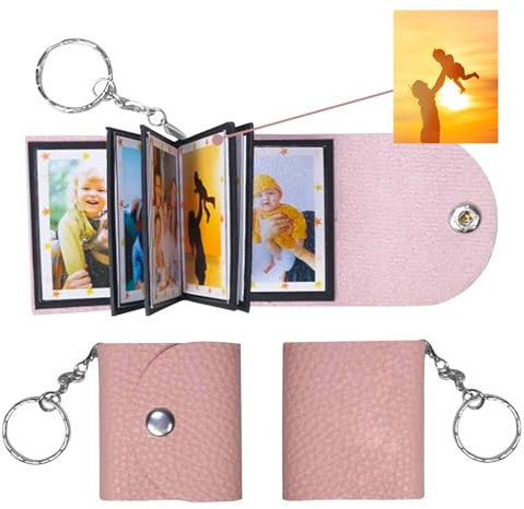 UILYNIU Personalisierter Foto Schlüsselanhänger für Bilderrahmen, Foto Insert Schlüsselbund für Paare, Bilderrahmen Anhänger Geschenk Bild Schlüsselanhänger für Valentinstag Geburtstag Jahrestag