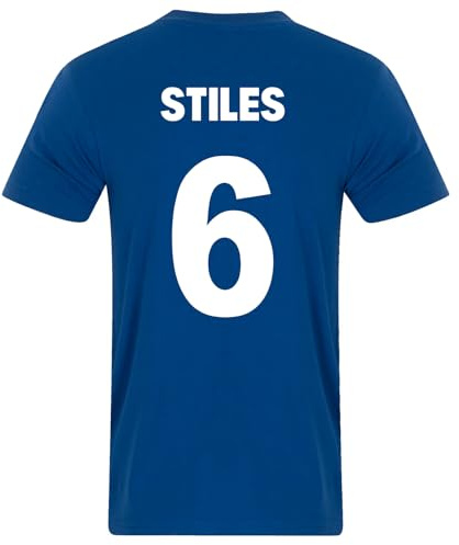 fan originals United 1968 European Colours Stiles 6 T-Shirt Blue Large