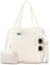 ferlord Cord Tasche Damen Groß mit 11 Taschen, Tote Bag Shopper Tasche Damen Verstellbarer Schultergurt, Strandtasche mit SBS Reißverschluss, Wickeltasche Handtasche Umhängetasche für Uni Arbeit Reise