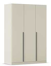 Rauch Möbel ALBA, Kleiderschrank, Farbe Beige, Breite 136 cm | Schrank, 3-türig, Zubehör Premium, für Schlafzimmer, Kinderzimmer, Babyzimmer, Homeoffice, Garderobe, Flur