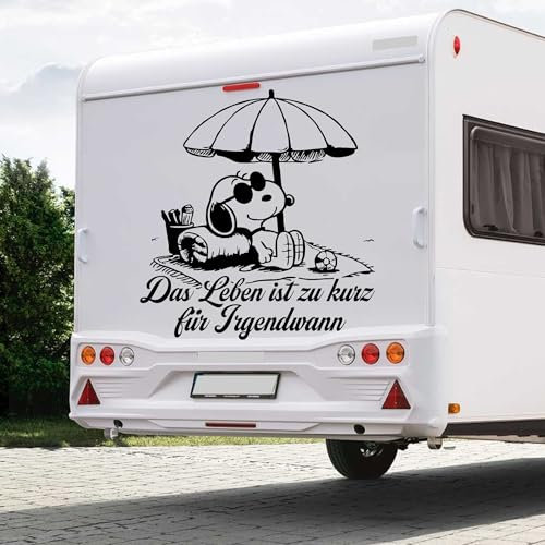 Das Leben ist zu kurz für Irgendwann Comic Charlie Aufkleber Sticker Autoaufkleber Farbe &Größe wählbar