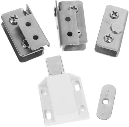 Operitacx 1 juego Bisagras Ocultas para Puertas de Gabinete de Vidrio Juego para Puertas Sin Marco Instalación Rápida y Funcionalidad Suave Accesorios para Muebles Modernos