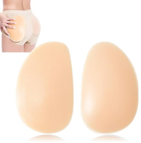 XFSRG 1 Paar Silicone Hüftpolster Adhesive Butt Pads Herausnehmbare Gesäßverstärker Wiederverwendbar Körper Po Polster Verstärker für Damen