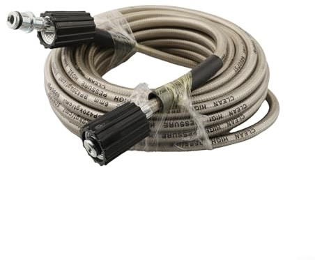 High Pressure Washer Hose Replacement, 10M PTFE Resistant Wash Tubing with M22x1.5mm Female Ends for Car Washing Machine Outlet Pipe Extension