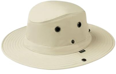 Tilley TWS1 Medium Brim Paddler's Hat - Stone/Green Underbrim, 7 1/2