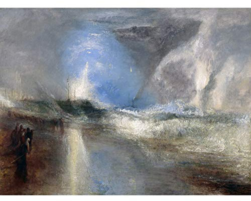 Artery8 Turner Rockets Lights Close Warn Steamboat Shoal Water Painting Extra Large XL Wall Art Poster Print