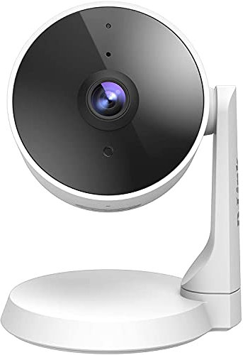 D-Link DCS-8325LH Telecamera Wi-Fi Smart, Full HD 1080p, Visione Notturna, Registrazione Video su Cloud, Rilevamento Multi-zona di persone/Confini, Compatibile con Alexa e Google Assistant