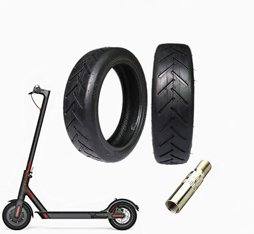 Smallrun 2 Piezas Ruedas de Repuesto Compatibles con Patinete Xiaomi M365 y Pro Scooter Eléctrico, Ruedas Neumáticas de Reemplazo de 8.5 Pulgadas, Negro, Caucho