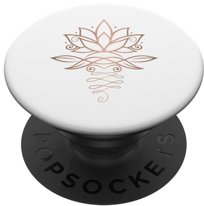 PopSockets Lotusblume Lotus Meditation Yoga Harmony Geschenk PopSockets PopGrip: Ausziehbarer Sockel und Griff für Handys/Tablets mit Tauschbarem Top