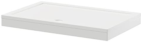 Wholesale Domestic Pearlstone 1400mm x 900mm x 40mm Rectangular Shower Tray and Plinth