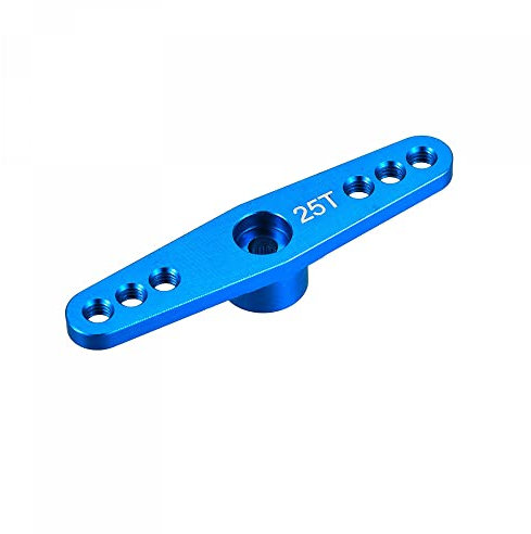 sourcing map 25T Servo Horn Arm Aluminiumlegierung M3 Himmel Blau für RC Auto Universal Zubehörteile (3.1mm)