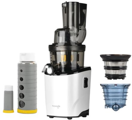 Kuvings - Extracteur de jus REVO830 + kit sorbet & smoothie + gourde de conservation de jus sous vide - Blanc