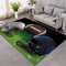 JOKITA Teppich Schlafzimmer Modern American Football Sport 3D American Football Sport Wohnzimmer Teppich American Football Sport Dekoration Carpet rutschfeste Teppiche, 80x160 cm