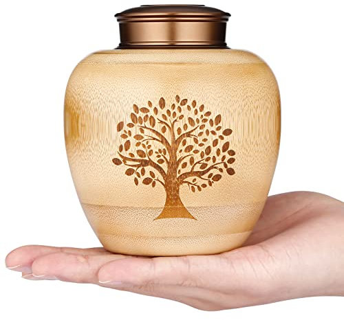 Kleine Urnen für menschliche Asche, Erwachsene, männlich, weiblich, kleine Andenken, Urnen für menschliche Asche, Baum des Lebens, Muster, graviert, Gedenkurnen für menschliche Asche, Erwachsene,