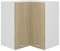 WIFESE Eckhängeschrank 57x57x60 cm Küchenschrank Küchenzeile Wandschrank Für Wohnzimmer Küche Schrank Einbauküche Badezimmermöbel Badezimmerschrank Cabinet Hängend Sonoma Eiche Holzwerkstoff