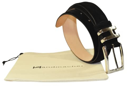 Handmacher Ledergürtel Velours Leder