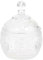 Home Deco Factory, KA6236, Bonbonnière Ronde en Verre Transparent, Design élégant pour Bonbons et Petits Objets, idéale pour la décoration intérieure, Dimensions 9 cm, Couleur Transparente