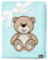 Be Mammy Warme Kuscheldecke Babydecke Blanket Baby Geschenk BE20-168 (Puderblau - Bär)