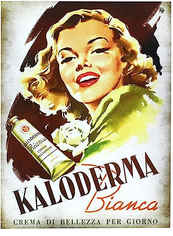 KUSTOM ART Retro Vintage Werbung Serie (Kaloderma weiß) ungerahmter Kunstdruck auf beschichtetem Papier, 40 x 30 cm
