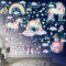 Wandsticker Leuchtaufkleber Einhorn Leuchtsticker Wandtattoo Leuchtend Regenbogen Leuchtsterne Fluoreszierend Wandaufkleber Leuchtstoff Aufkleber Kinderzimmer Babyzimmer für Mädchen Geschenke Grün