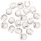 MagiDeal Inserts de tubes ronds pour pieds de chaise en métal, bouchons d'extrémité de 19mm, Protection de meubles pour échelles, porte-bagages, 20 pièces, blanc, 19mmx20mm