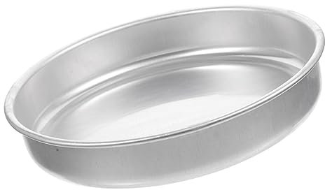 MAGICLULU Metal Round Tray Pizza Tray Round Baking Metal Oven Pan Round Serving Tray Pizza Platter Aluminium Trays Aluminum Tray - Baking Tray Cake Pan Aluminum Plate Thicken Aluminum Alloy