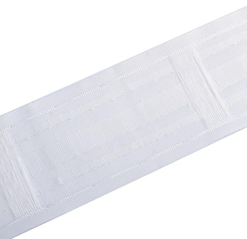 5m x 8,5cm Gardinenband Kräuselband,Vorhangband zum Aufnähen,Abnehmbarer Vorhang Band Universalband,Faltenband für Gardinen,Überschrift Band für Gardine Haken,