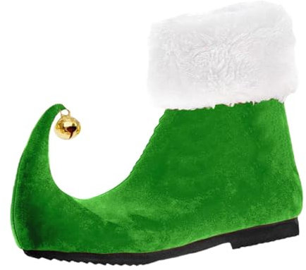 kowaku Elfenschuhe mit Weihnachtsglocken als Neuheit für Partykostüme, 40