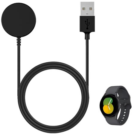 Caricatore Smartwatch Compatibile con Galaxy Watch 7/Ultra/6/6 Classic/5/5 Pro/4/4 Classic/3/Active 2/1, Caricatore Magnetico per Samsung Galaxy Watch, Caricabatterie Portatile per Viaggio (100cm)