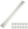 sourcing map Piano Hinge, 24 Inch x 3 Inch Stainless Steel Continuous Hinge Door Hinge with Holes, for Boat Cabinet Door Box Furniture, Silver