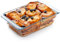 NUTRIUPS Deep Glass Baking Dish, Glass Oven Dish, Rectangular Glass Lasagne Dish, Oven Proof Clear Glass Roasting Dish (1.4L)