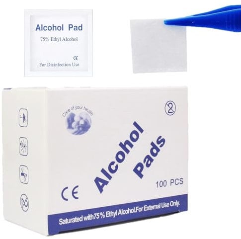 Pack of 100 Anti Bac Wipes Tiny Size 6cmx6cm,Cleaning Wipes with Travel Size for Mobile Phone iPad Door Handle Glasses Tablet PC Computer Laptop