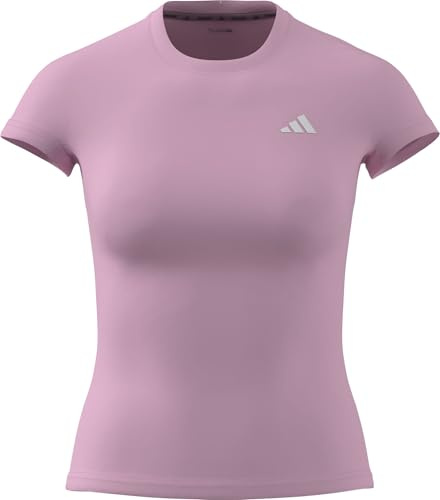 adidas Women's Power Essentials Workout Contour T-Shirt, True pink, M