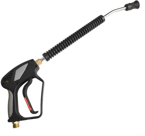 GLFLOW Dachrinnenreiniger, Hochdruck-Reinigungsmaschine, 280 Bar, 4000 Psi mit Kupferdüse, langer Stab für den Außenbereich, Garten (A)