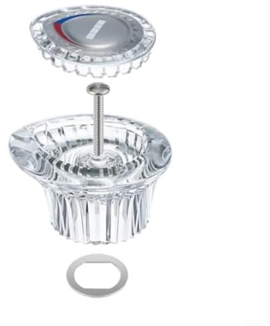 Zilimontt 2er-Pack Duschknauf-Griff-Set, kompatibel mit 96797 Einhandarmaturen, Installations-Ersatz-Set mit Schrauben und Unterlegscheiben für Badezimmer-Armaturen (eins)