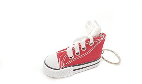Familienkalender Sneaker Baby Kinder süßer kleiner Schuh Schlüsselanhänger Anhänger | Geburt | Mädchen | Junge | Geschenk | Eltern | Damen | Frauen | Mutter | Vater | Mama | Papa| rot