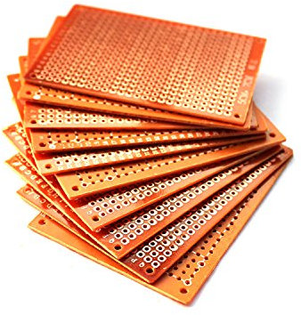 Ytian 10 Pcs 5 x 7cm Lochrasterplatte Leiterplatte Universal PCB Prototyp Board für DIY-Projekte