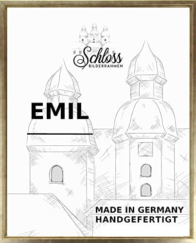 Schloss BILDERRAHMEN Emil 80x80 cm, Schattenfugenrahmen Dekor Gold