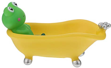 Porte- en Forme de Grenouille - pour Salle de Bain, Cuisine, WC - Vert et Jaune