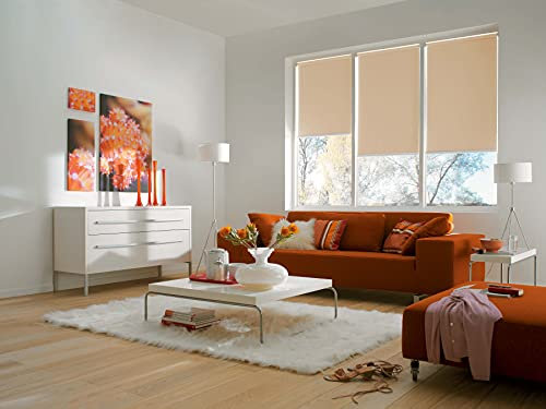 Sunlines Smart Style Elektrisches Rollo, Polyester, Creme, 180 x 180 cm