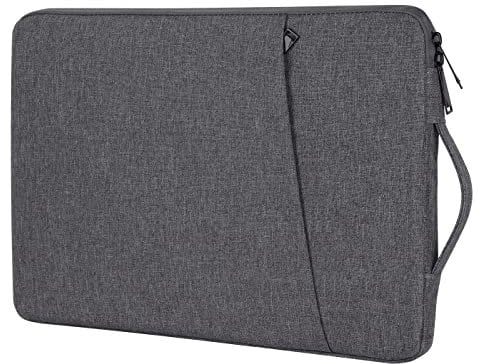 Chelory 15.6 Inch Laptop Sleeve for 16 Inch New MacBook Pro/Max 2019-2024, Laptop Case for 15.6 Inch Notebook Computer Ultrabook Protective Cover Bag Water Resistant Bag with Handle, Dark Gray