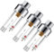 SAGUD 3pcs Airbrush in-Line Mini Air Filter Air Brush Water Moisture Oil Trap Separator Kit, Connects onto Airbrushes and Hoses with 1/8” Threads Directly