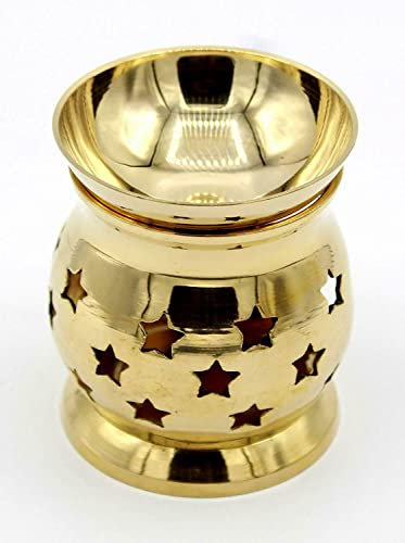 Exclusive Global Duftlampe aus Messing, 10,2 cm