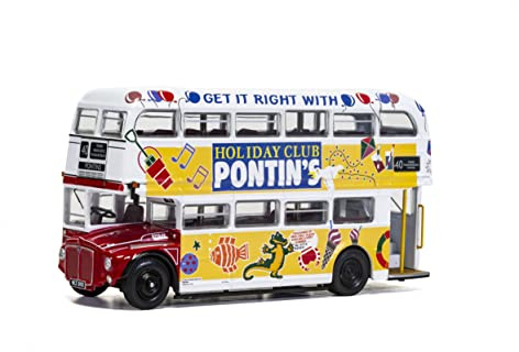 Corgi-Druckgussmodell – AEC RM – Blackpool Transport/Pontins, Weiß/Gelb/Rot