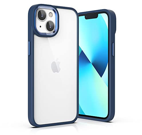 ULAK Funda iPhone 14 Carcasa a Prueba de Golpes de Estuche Parachoques de Resistente Caso de protección Suave de TPU para Apple iPhone 14 - Azul