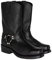 Stivali da Cowboy da Uomo Testa Quadrata Ricamo Stivali Western Altezza Polpaccio Vintage Dimensioni Stivali Taglia 39-46 (43,Nero)
