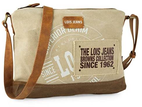 Lois - Handtasche Damen Umhängetasche Damen Klein & Stilvoll Handtasche Damen Umhängetasche Crossbody Bag Damen, Braun