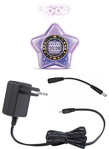 VTech Kidimagic Starlight Violet Réveil Magique Étoile Projection Animée Adaptateur Secteur