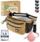 PAWZONE Futterbeutel Hunde - Leckerlibeutel für Hunde - Bauchtasche für Hunde Zubehör - Leckerlitasche für Hunde - Inkl. Reflektorband & Zusatzgurt für Flexileine (Desert)