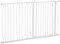 PawHut Barrera de Seguridad para Perros Extensible 75-145 cm para Puertas y Escaleras Puerta de Seguridad para Mascotas con Extensiones Montaje a Presión y Doble Bloqueo Blanco